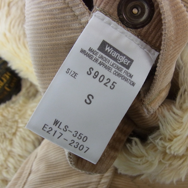 実際に弊社で買取させて頂いたN.HOOLYWOOD×Wrangler/エヌハリウッド×ラングラー コーデュロイ ランチコートジャケット S9025/Sの画像 3枚目