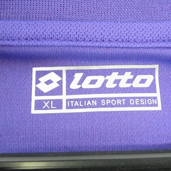 実際に弊社で買取させて頂いたlotto/ロット ＃10 ロベルトバッジオ 10/11 フィオレンティーナ ホーム 半袖ユニフォーム/XLの画像 2枚目