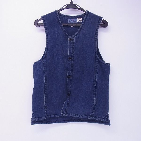 実際に弊社で買取させて頂いたBLUE BLUE/ブルーブルー 中綿 ベスト デニム 日本製/2