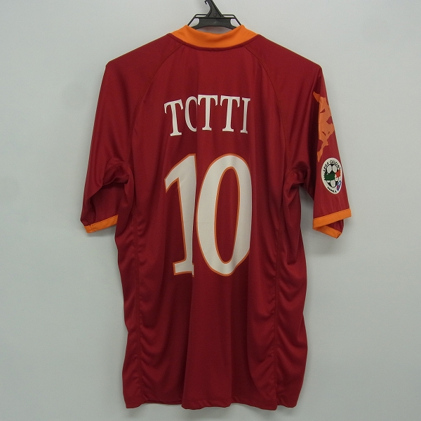 実際に弊社で買取させて頂いたkappa/カッパ ＃10 トッティ ASローマ ホーム 半袖ユニフォーム/XLの画像 1枚目