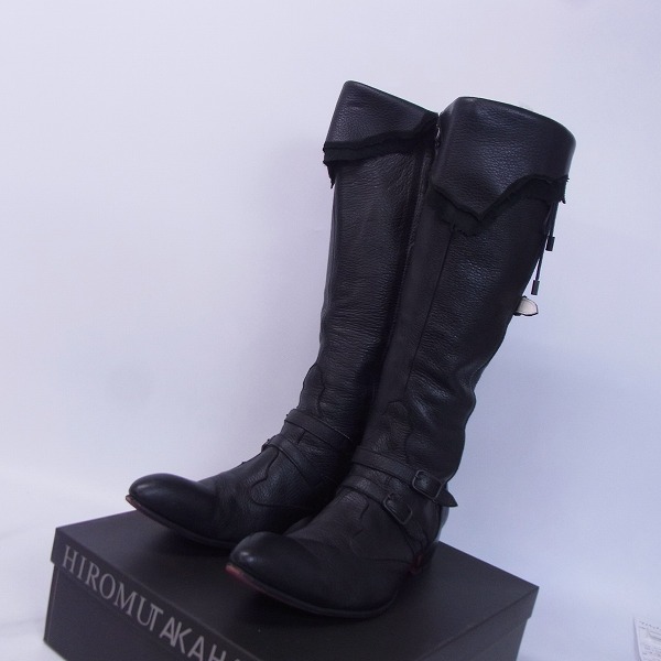 実際に弊社で買取させて頂いたHIROMU TAKAHARA/ヒロムタカハラ ディアロングブーツ/42