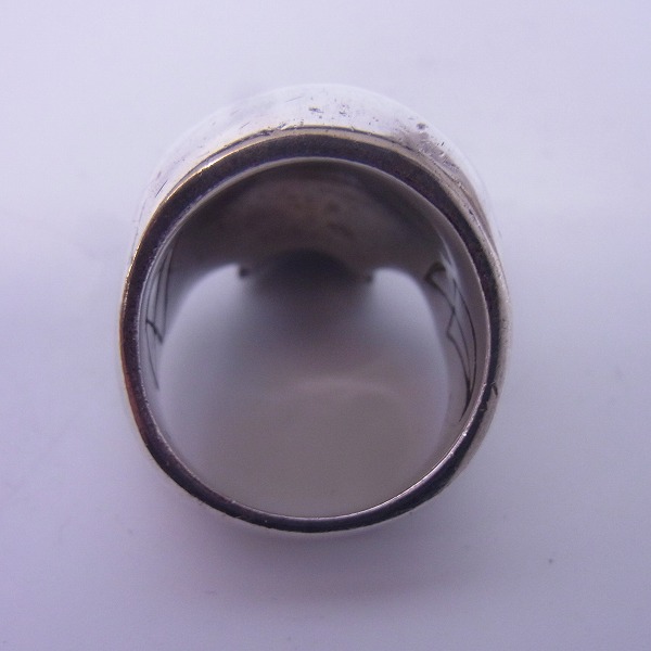 実際に弊社で買取させて頂いた【ギャラ付】CRAZY PIG/クレイジーピッグ ラージエビルスカル リング #27/20号の画像 4枚目