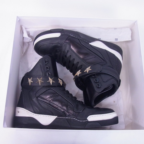 実際に弊社で買取させて頂いたGIVENCHY/ジバンシイ  スタースタッズ ハイカット スニーカー 42の画像 8枚目