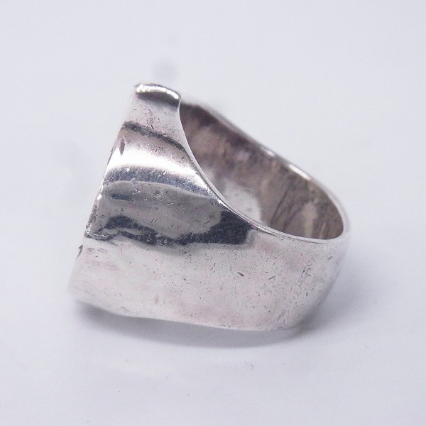 実際に弊社で買取させて頂いたCRAZY PIG/クレイジーピッグ エナメル スカル＆クロスボーン+4エース リング 17.5号の画像 2枚目