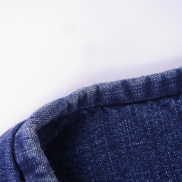 実際に弊社で買取させて頂いたBLUE BLUE/ブルーブルー 中綿 ベスト デニム 日本製/2の画像 5枚目