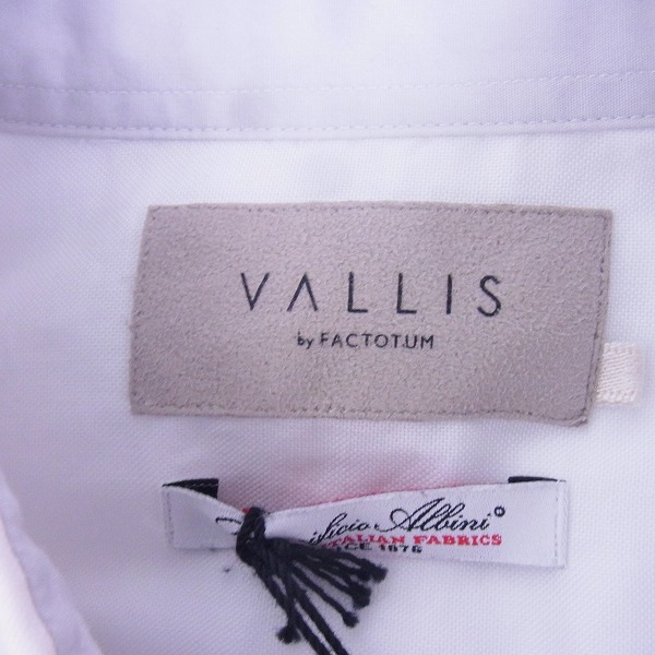 実際に弊社で買取させて頂いたVallis by Factotum/ヴァリス バイ ファクトタム 長袖 シャツ 44の画像 2枚目