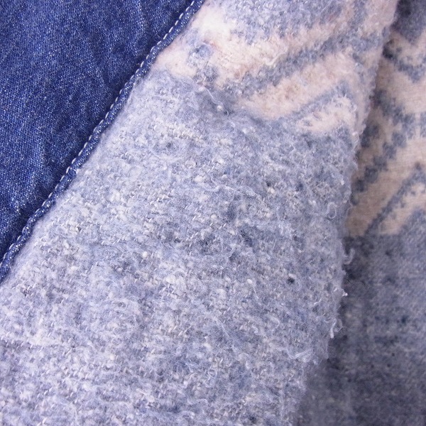 実際に弊社で買取させて頂いたBLUE BLUE/ブルーブルー コットン デニム ジャケット 日本製/3の画像 6枚目