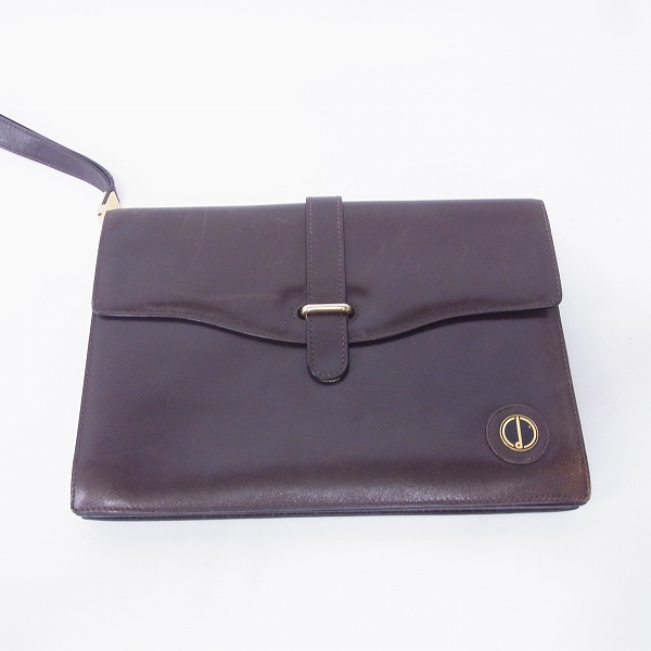 実際に弊社で買取させて頂いたdunhill/ダンヒル レザークラッチバッグ/セカンドバッグ ブラウン