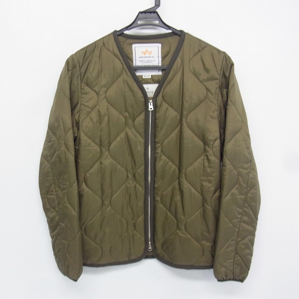 実際に弊社で買取させて頂いたEDIFICE×ALPHA エディフィス×アルファ EX キルトジャケット 15AW Ｍ