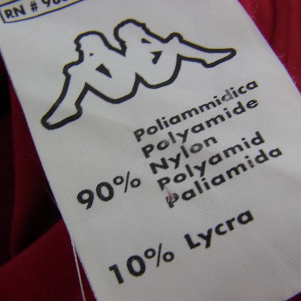 実際に弊社で買取させて頂いたkappa/カッパ ＃18 バティストゥータ ASローマ ホーム 半袖ユニフォーム/XLの画像 2枚目