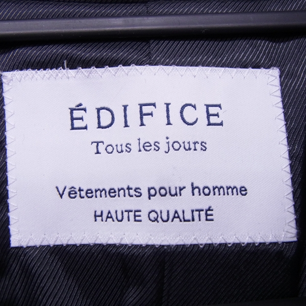 実際に弊社で買取させて頂いたEDIFICE/エディフィス ジップアップ ウール混 コート/Sの画像 2枚目