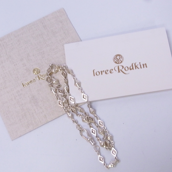 実際に弊社で買取させて頂いた【ギャラ付】LoreeRodkin/ローリーロドキン ミックスダイヤモンドシェイプクロスチェーン L3816-800の画像 6枚目