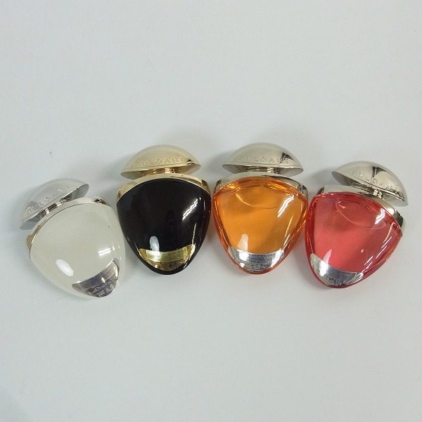 実際に弊社で買取させて頂いたBVLGARI/ブルガリ ジュエルチャーム クリスタリン/コーラル/ガーネットジャスミンノワール 25ml 4点セットの画像 1枚目