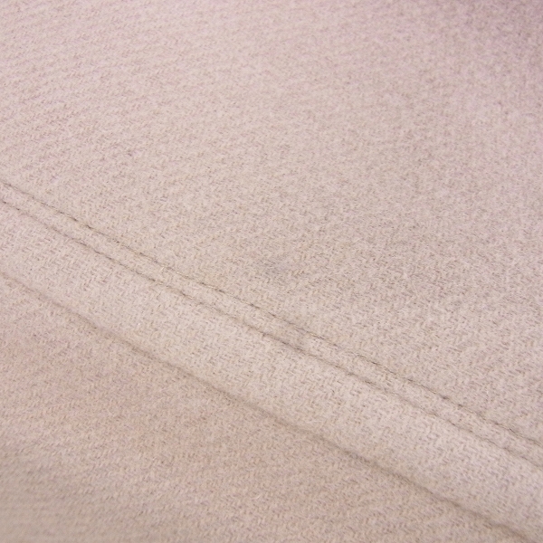 実際に弊社で買取させて頂いたBURBERRY BLUE LABEL/バーバリーブルーレーベル ウール コート 裏地チェック ベージュ/38の画像 5枚目