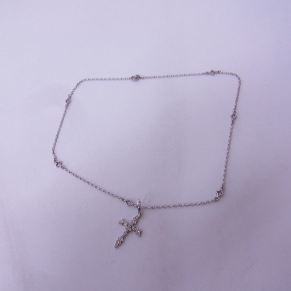 実際に弊社で買取させて頂いたLoreeRodkin/ローリーロドキン K18WG ダイヤ入ネイティブクロスペンダント/wダイヤミックスチェーン の画像 6枚目