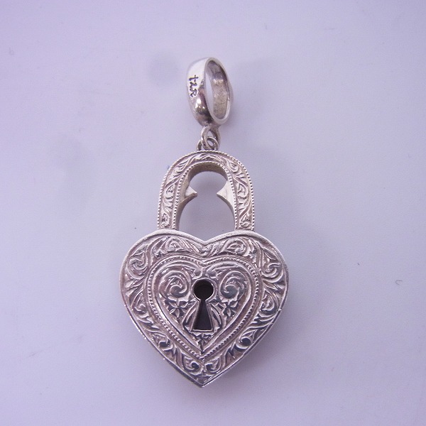 実際に弊社で買取させて頂いた【ギャラ付き】LoreeRodkin/ローリーロドキン ハートロック ペンダントトップ SV925×K18YG/01P656B-786の画像 2枚目