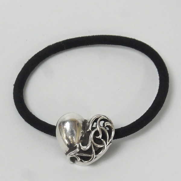 正規購入品クロムハーツ ヘアゴム HAIRBAND2 CHROME HEARTS/クロムハーツ HAIRBAND2 SML HEART/ヘアバンド ハート