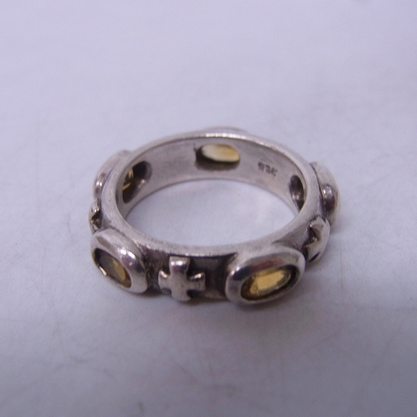 実際に弊社で買取させて頂いたLoree Rodkin/ローリーロドキン ストーンクロスリング 3/9.5号 2点セットの画像 1枚目