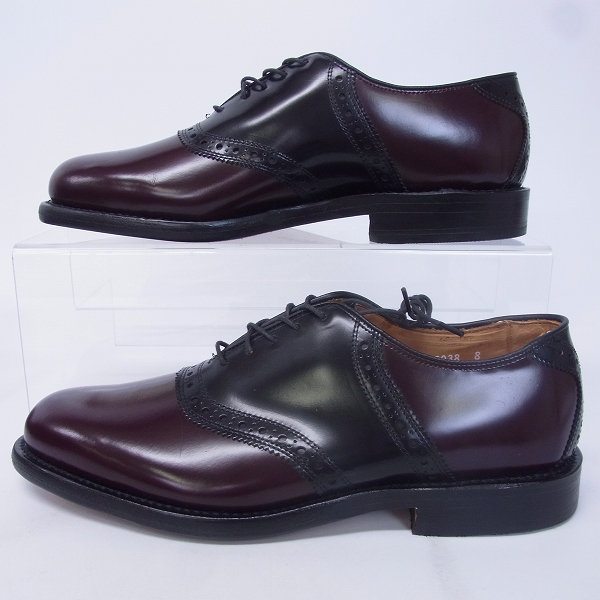 実際に弊社で買取させて頂いたAllen Edmonds/アレンエドモンズ オックスフォードサドルシューズ 8271/7.5の画像 3枚目