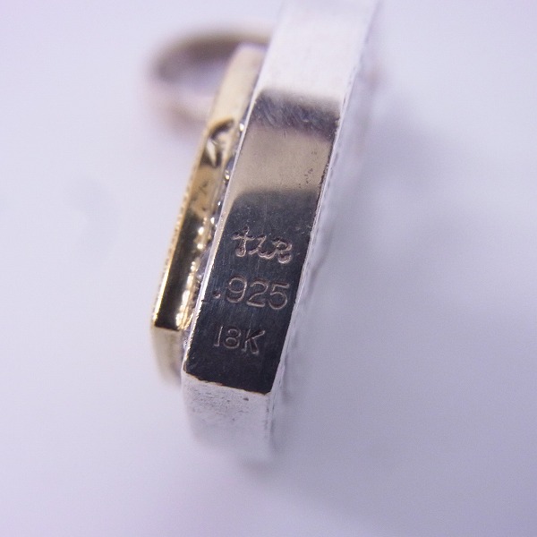 実際に弊社で買取させて頂いた【ギャラ付き】LoreeRodkin/ローリーロドキン ハートロック ペンダントトップ SV925×K18YG/01P656B-786の画像 4枚目