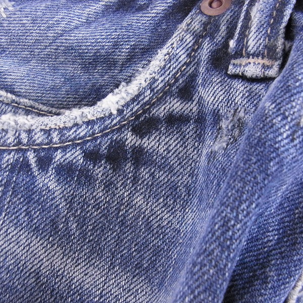 実際に弊社で買取させて頂いたBLUE BLUE/ブルーブルー デニム パンツ ダメージ加工/30の画像 5枚目