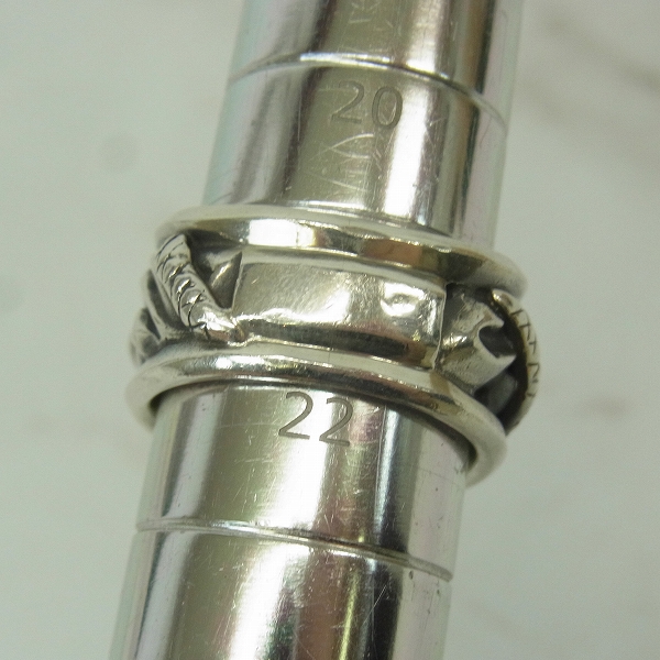 実際に弊社で買取させて頂いたDEAL DESIGN/ディールデザイン トライブスネークワイドリング/21.5号の画像 3枚目