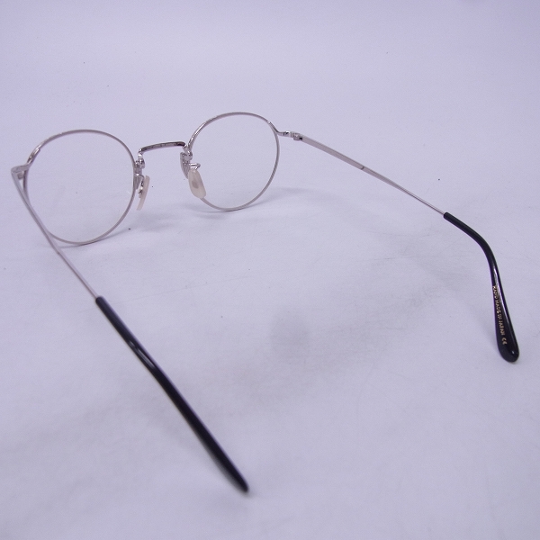 実際に弊社で買取させて頂いたOliver Goldsmith/オリバーゴールドスミス CHARLES 45 めがね/眼鏡/メガネフレーム/Silverの画像 1枚目
