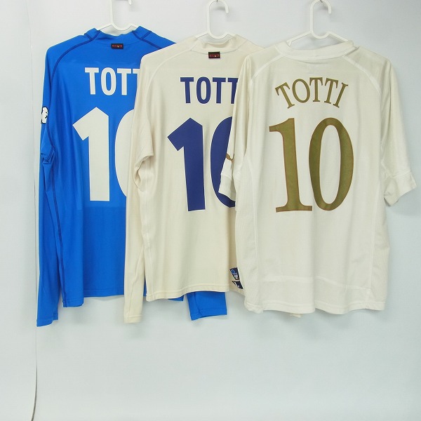 実際に弊社で買取させて頂いたKappa/カッパ PUMA/プーマ 2002年/2005年 イタリア代表 フランチェスコ トッティ #10 長袖ユニフォーム 3点セットの画像 1枚目