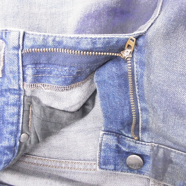 実際に弊社で買取させて頂いたDIET BUTCHER SLIM SKIN/ダイエットブッチャー スリムスキン 起毛加工 コーティング デニムパンツ/2の画像 3枚目