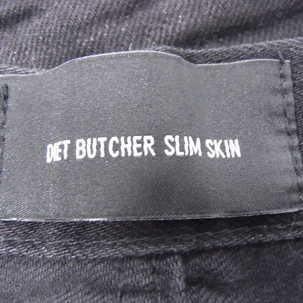 実際に弊社で買取させて頂いたDIET BUTCHER SLIM SKIN/ダイエットブッチャー スリムスキン サイド レザー切替 スキニーパンツ/2の画像 2枚目