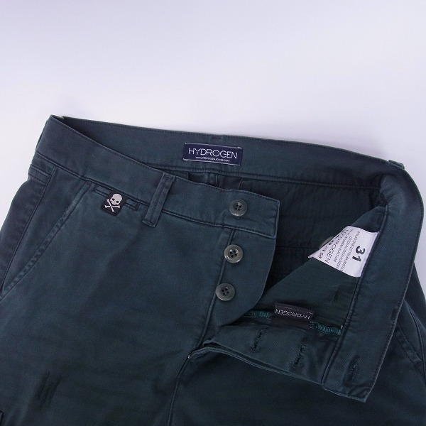 実際に弊社で買取させて頂いたHYDROGEN/ハイドロゲン ストレッチ カラー スキニー カーゴパンツ 31の画像 2枚目