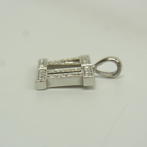 実際に弊社で買取させて頂いたEYEFUNNY/アイファニー ローマンナンバーチャーム NO.7 750WG パヴェダイヤの画像 3枚目