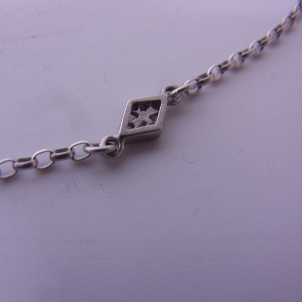 実際に弊社で買取させて頂いたLoreeRodkin/ローリーロドキン K18WG ダイヤ入ネイティブクロスペンダント/wダイヤミックスチェーン の画像 4枚目