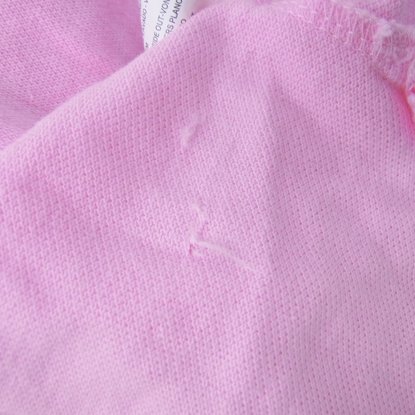 実際に弊社で買取させて頂いたHYDROGEN/ハイドロゲン スカルプリント 半袖ポロシャツ ピンク/Sの画像 4枚目