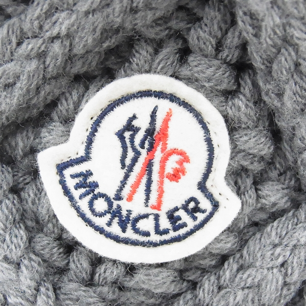 MONCLER/モンクレール ケーブル編み ニットマフラー グレーの買取実績 