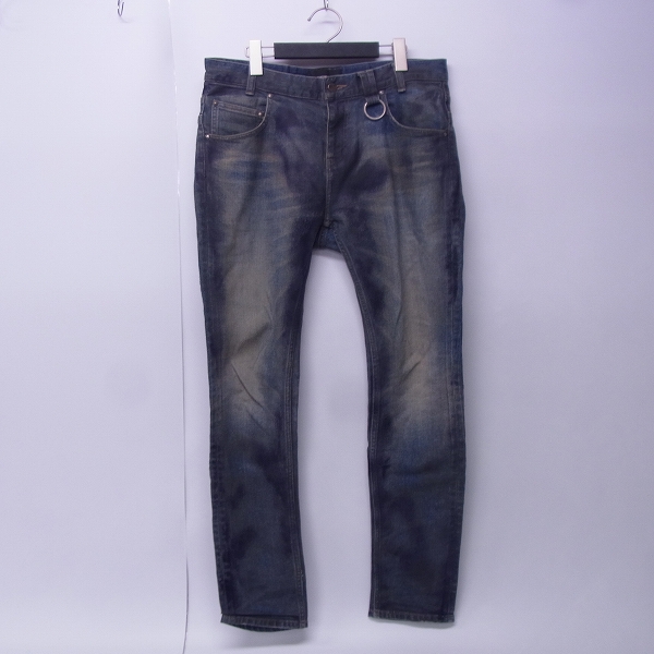 実際に弊社で買取させて頂いたDIET BUTCHER SLIM SKIN/ダイエットブッチャー スリムスキン 起毛加工 コーティング デニムパンツ/2