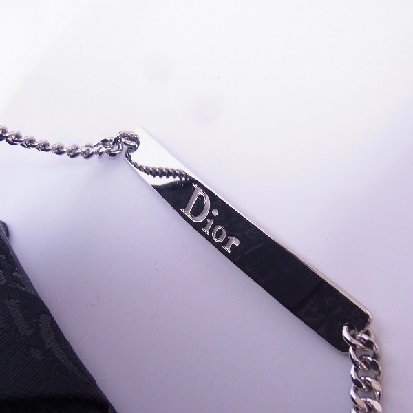 実際に弊社で買取させて頂いたChristian Dior/クリスチャンディオール  ポーチ トロッター柄チェーン付きの画像 7枚目