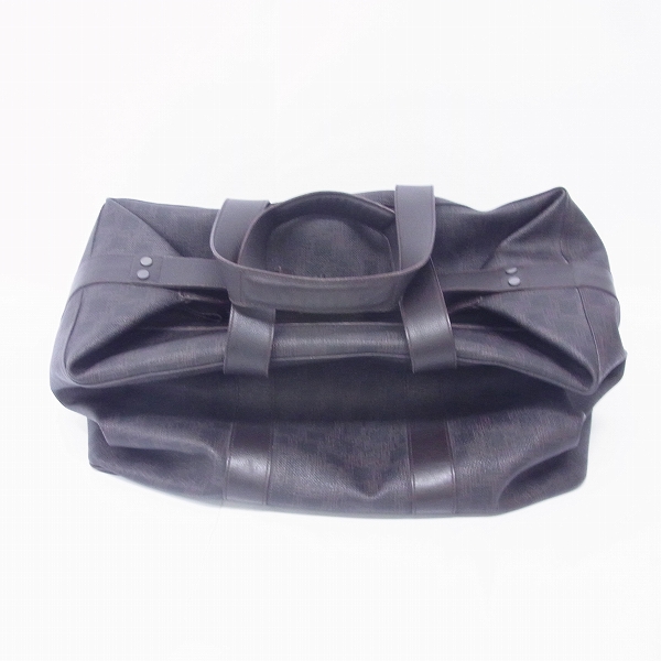 実際に弊社で買取させて頂いたdunhill/ダンヒル D-EIGHT ディーエイト レザー PVC ボストンバッグ ブラウンの画像 1枚目