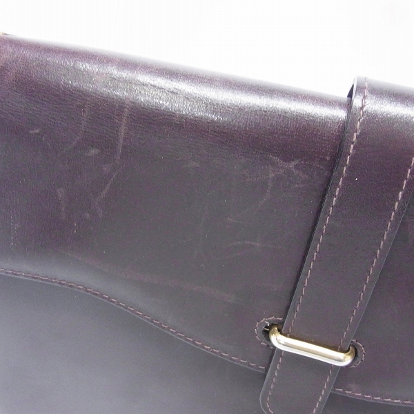 実際に弊社で買取させて頂いたdunhill/ダンヒル レザークラッチバッグ/セカンドバッグ ブラウンの画像 6枚目