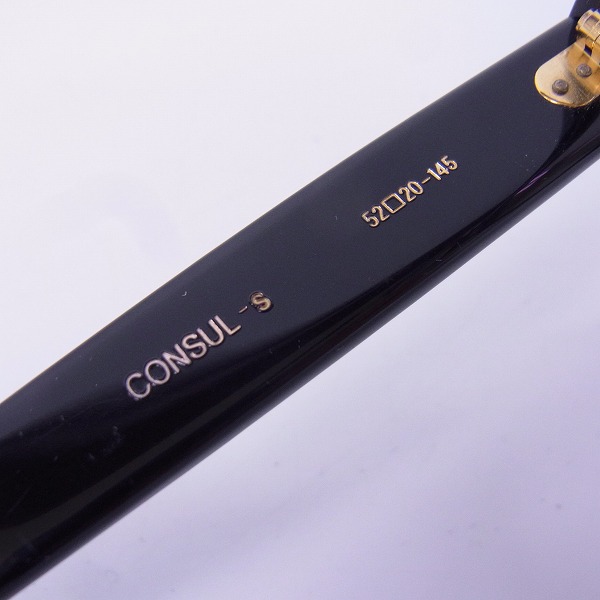 実際に弊社で買取させて頂いたOliver Goldsmith/オリバーゴールドスミス フルリム 黒縁 VICE CONSUL-s メガネフレームの画像 3枚目