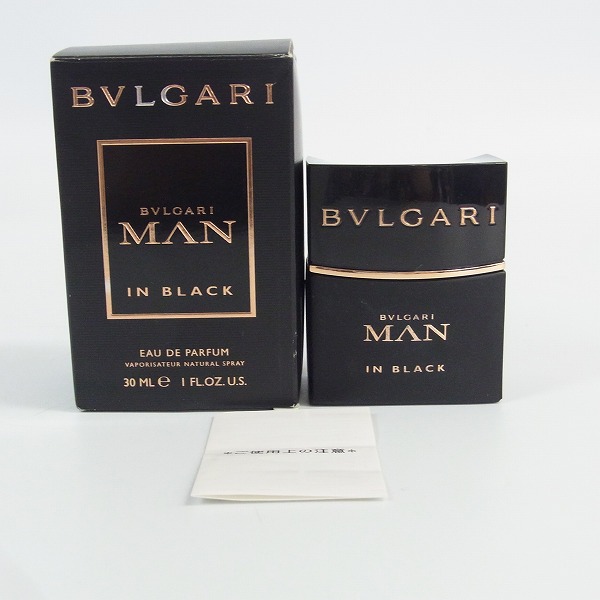 実際に弊社で買取させて頂いたBVLGARI MAN/ブルガリ マン インブラック オードパルファム 香水 30mlの画像 3枚目