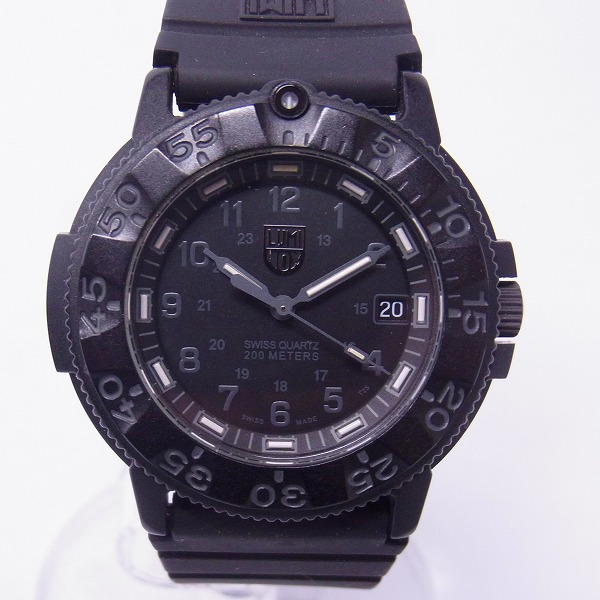 実際に弊社で買取させて頂いたLUMINOX/ルミノックス ブラックアウト/NAVY SEALS ネイビーシールズ/3001BO【動作未確認】
