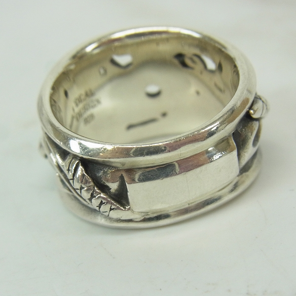 実際に弊社で買取させて頂いたDEAL DESIGN/ディールデザイン トライブスネークワイドリング/21.5号の画像 1枚目