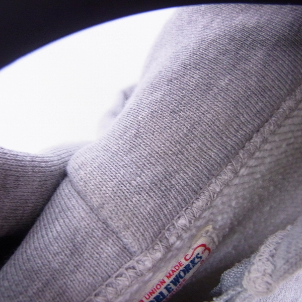 実際に弊社で買取させて頂いたDUBBLE WORKS/ダブルワークス スウェット ジップパーカー/カーディガン 2点セットの画像 4枚目