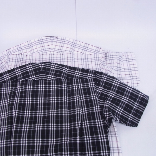 実際に弊社で買取させて頂いたBURBERRY LONDON/バーバリーロンドン チェック柄 半袖シャツ 2点セット Lの画像 2枚目