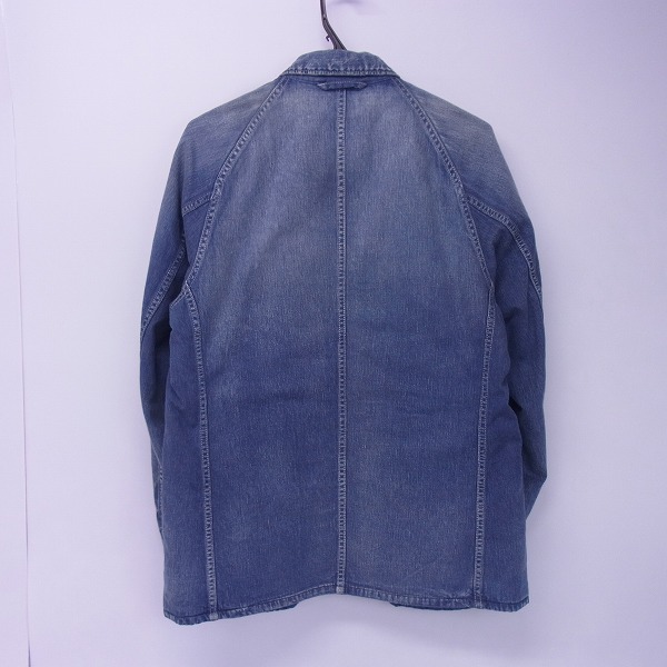 実際に弊社で買取させて頂いたBLUE BLUE/ブルーブルー コットン デニム ジャケット 日本製/3の画像 1枚目