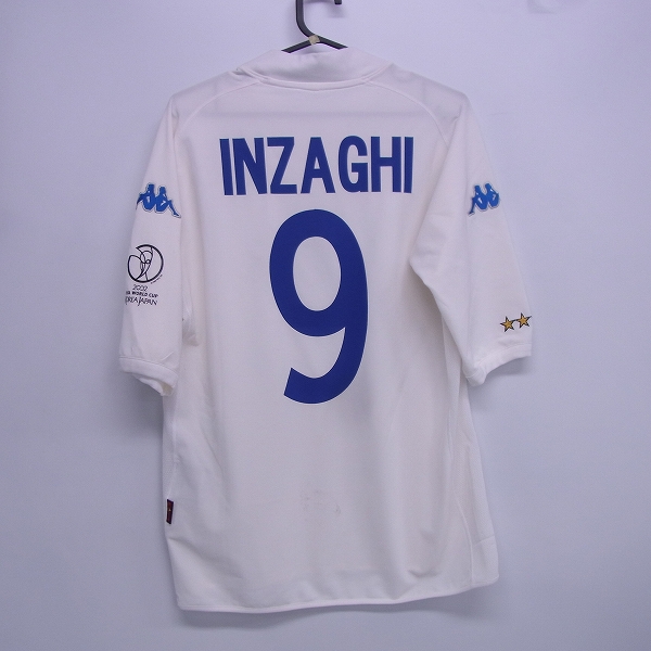 実際に弊社で買取させて頂いたkappa/カッパ ＃9 フィリッポ インザーギ  01/02 イタリア代表ユニフォーム/0の画像 1枚目