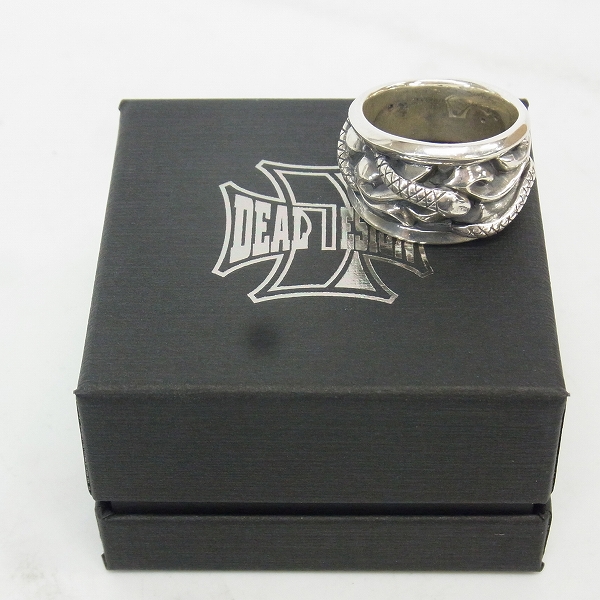 実際に弊社で買取させて頂いたDEAL DESIGN/ディールデザイン トライブスネークワイドリング/21.5号の画像 4枚目