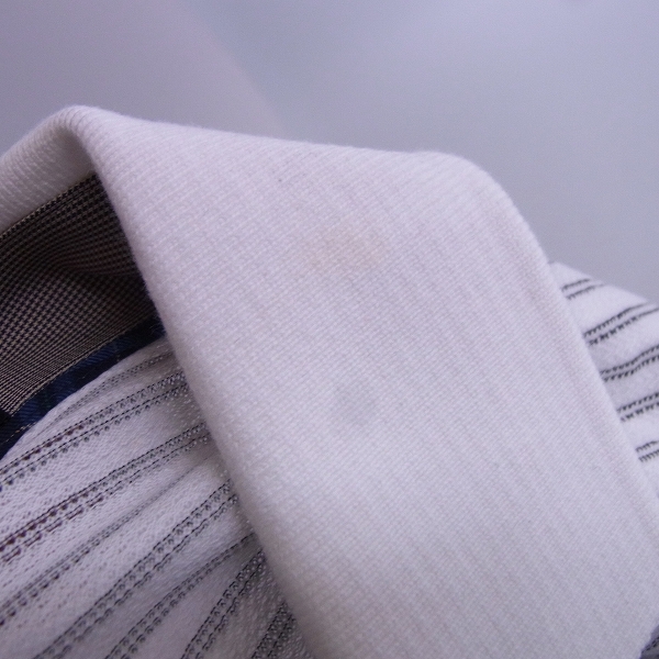 実際に弊社で買取させて頂いたMIZUNO/ミズノ ゴルフウェア 半袖 ポロシャツ ボーダー柄 白/赤/紺 3点セット/Lの画像 4枚目