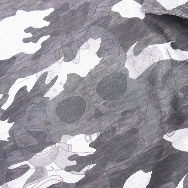 実際に弊社で買取させて頂いたHYDROGEN/ハイドロゲン 半袖Tシャツ カモ/迷彩柄 スカル/Mの画像 5枚目